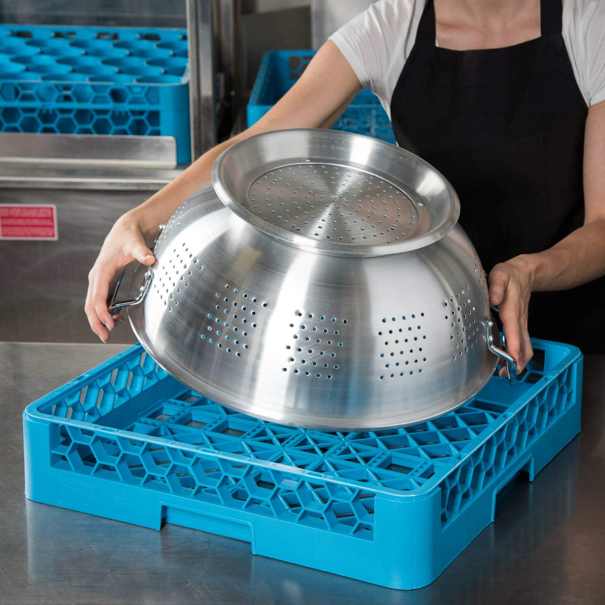 Carlisle () Full Size OptiClean™ Open Rack by Carlisle FoodService Products – Full Size, Paper, Blue, Model RB14