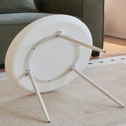Circular Upright Sofa Side Table Minimalist Living Room Mesa Auxiliar Table Movable Short Nightstands by HYueaph – 60cm×60cm×40cm, Plastic, Black, Model luu038