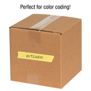 (36 Pack General Purpose Colored Masking Tape by Tape Logic – 1 Inch x 60 yds. (Pack of 36), Yellow, Model TLT935003Y
