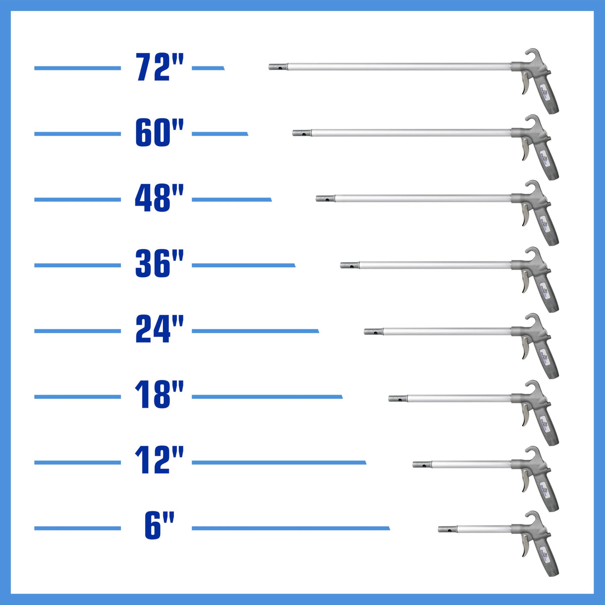Guardair Gray / 6 Inch / 1 Air-Compressor Accessories