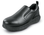 Men's Black Kinston MaxTrax Steel Toe SRO Slip-On Oxford (10.5 M) by SR Max – 10.5, Black, Model SRM4100