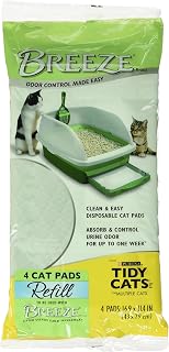 Tidy Cats Breeze Bright Lemongrass Scented Ion Cat Litter Box Pads Refill Pack - 10 CT (Pack of 1)