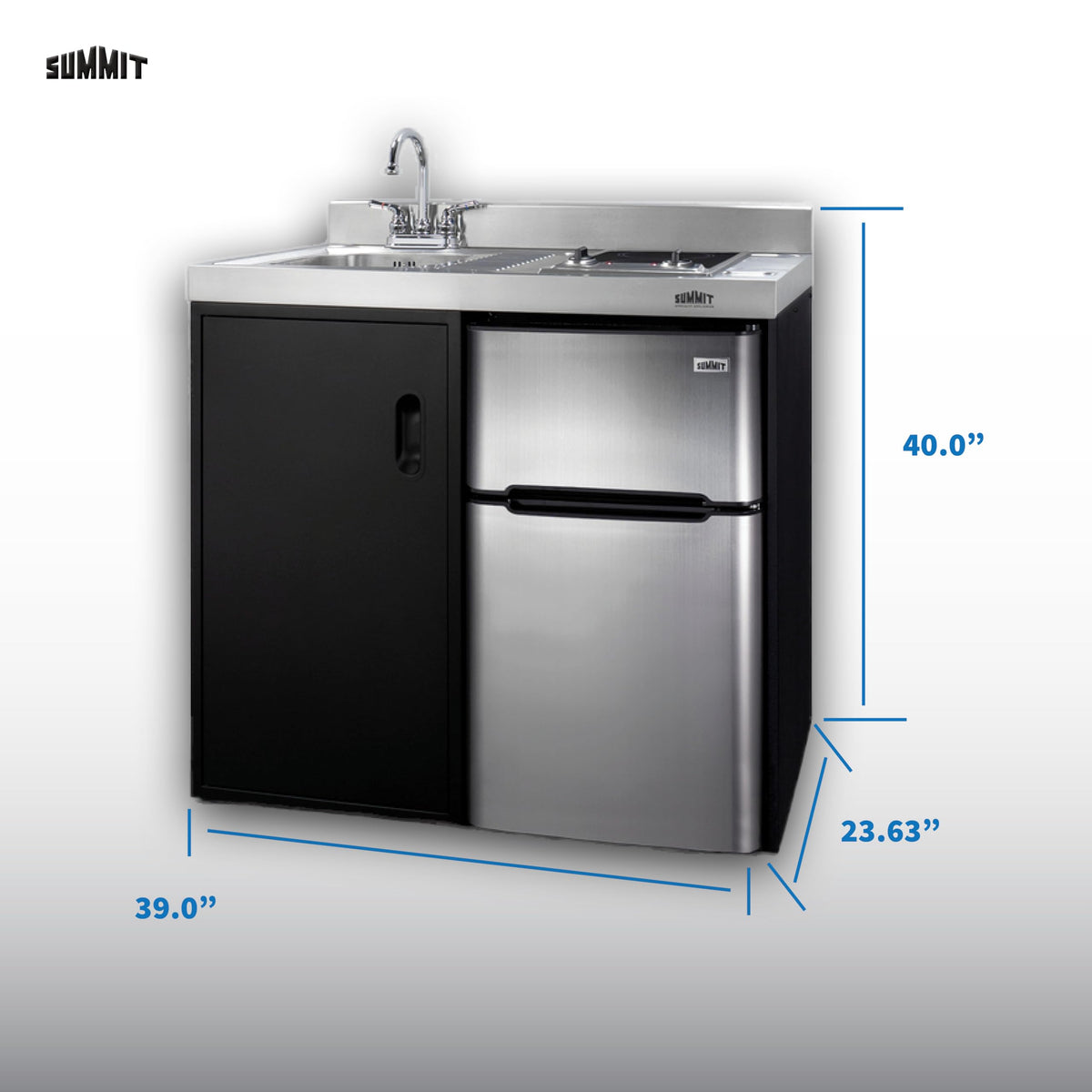 Summit Appliance Black / Gray / Large / Modern Freestanding Ranges