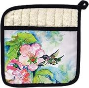 Betsy Drake PT437 Hummingbird & Hibiscus Pot Holder