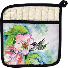 Betsy Drake PT437 Hummingbird & Hibiscus Pot Holder