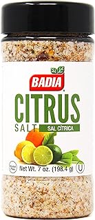 Badia Citrus Salt, 7 oz – Zesty Blend of Sea Salt with Lemon and Orange