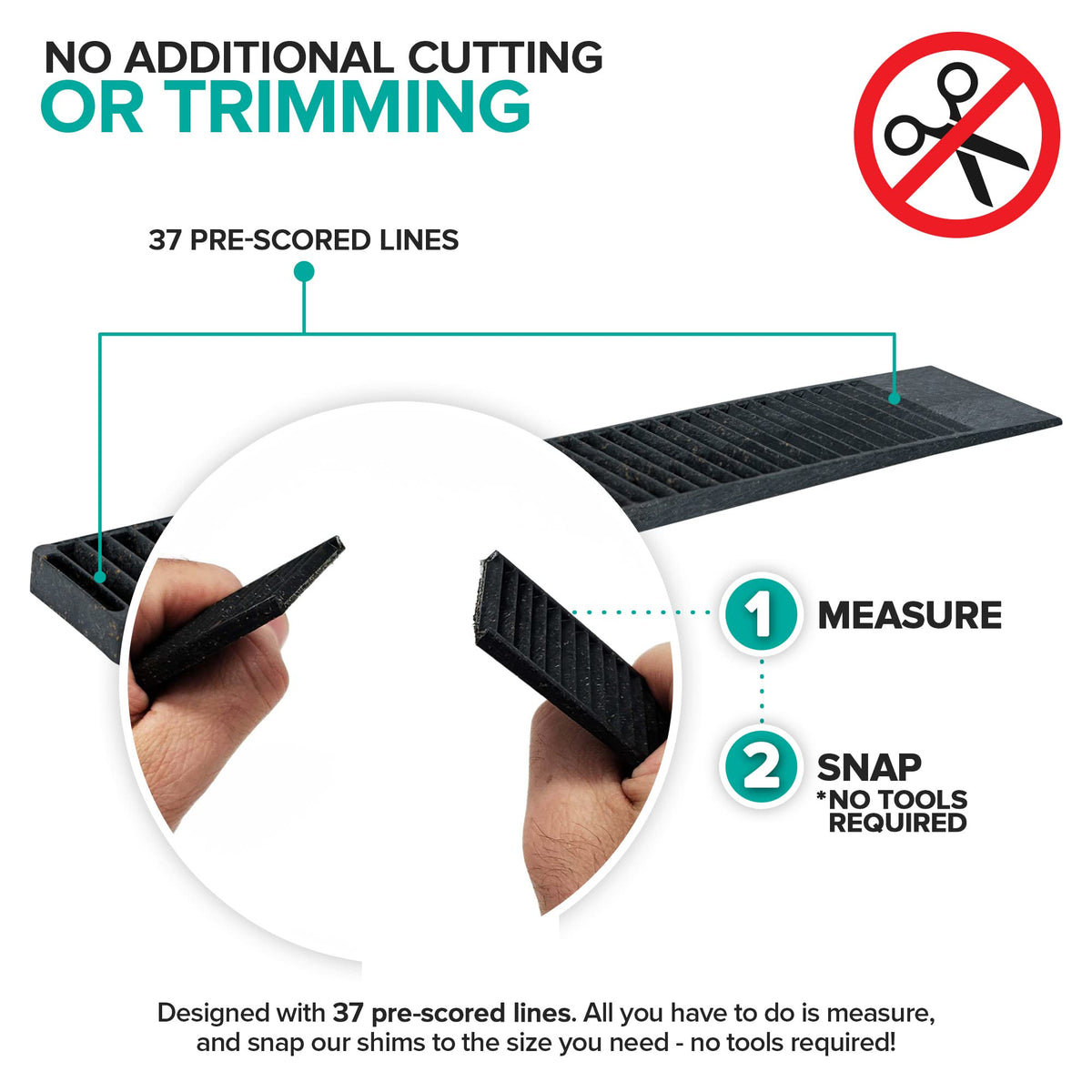 Composite Shims (576 Pack) - Hard Composite Shims - Home Improvement - Durable Shims for Leveling - Restaurant Table Levelers - Table Wedges - Toilet Levelers - DIY Furniture