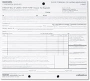 Rediform 6P695 Bill of Lading Short Form 8 1/2 x 7 Three-Part 50 Loose Form Sets/Pack