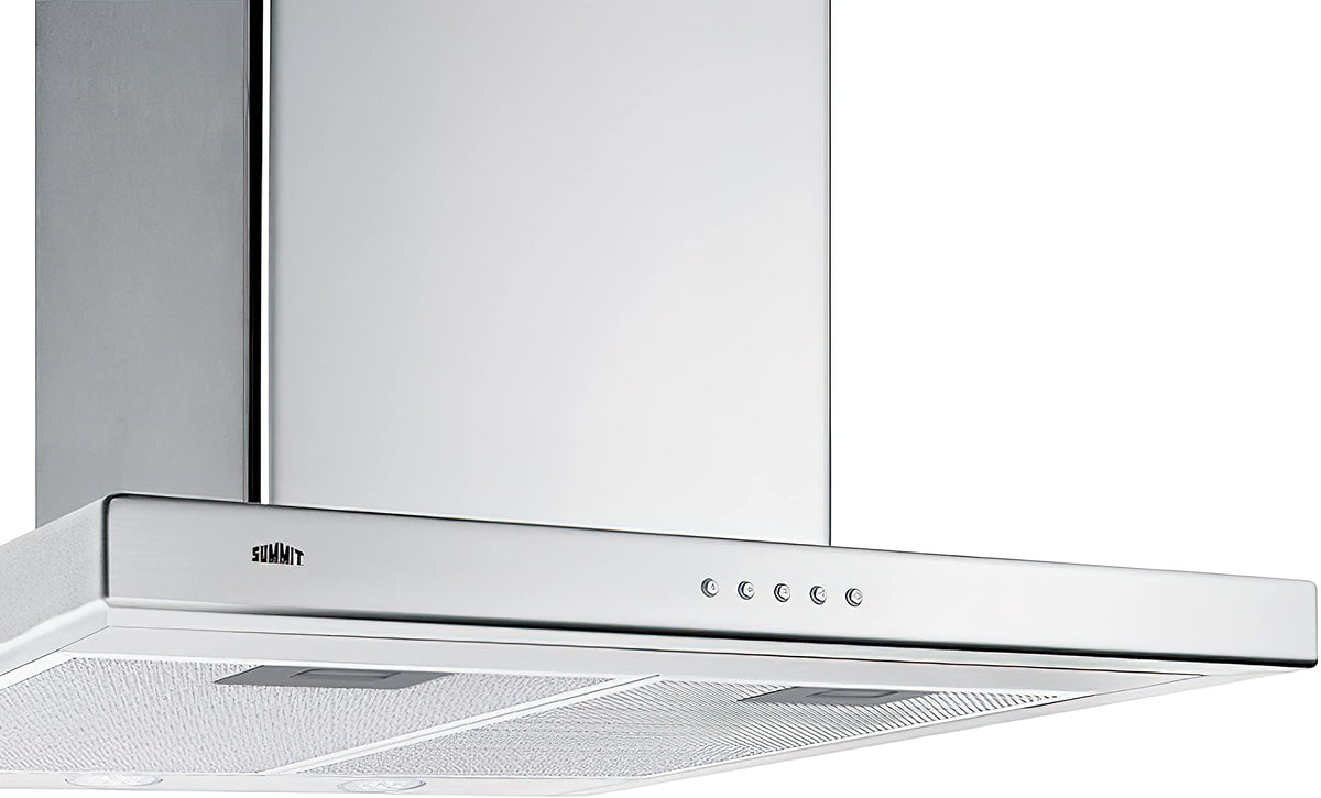 30 in. Convertible Wall Mount Range Hood in Stainless Steel with 2 Char by Summit Appliance – Stainless Steel, Model SEH4630SS