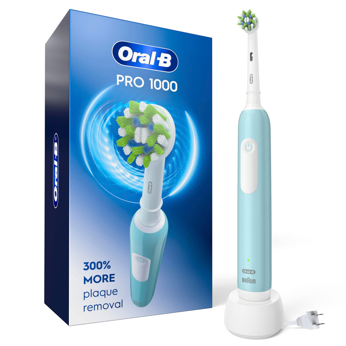 Oral-B Green / 1 Count (Pack of 1) / Handle Rotating