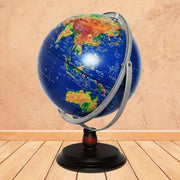 11. 8 Inch with Stand 3D Embossed 720° Rotating Globe Educational...(World Globe) by xdgFHsy – One Size, Resin, World Globe, Model xdgFHsy