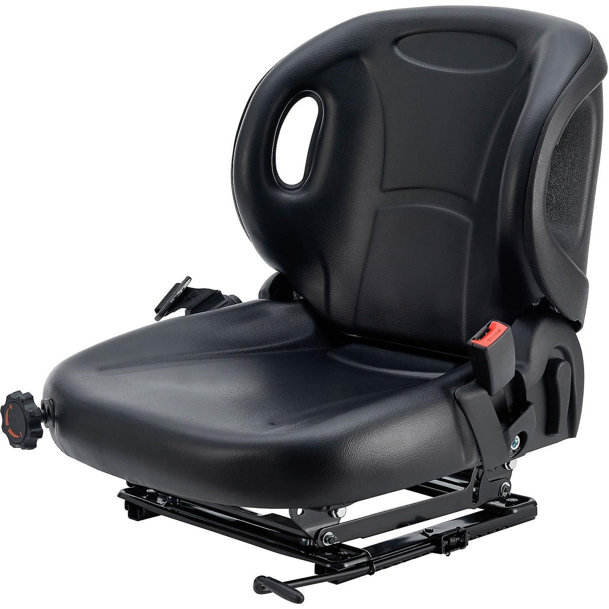 Universal Ergonomic Forklift Seat by Global Industrial – PVC, Black, Model YY52