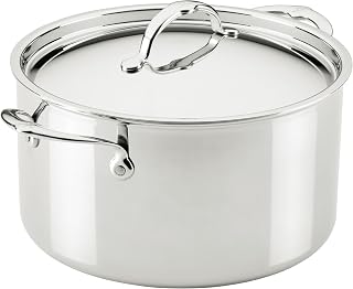 Hestan ProBond Luxe 12-Quart Professional Clad Stainless Steel Stock Pot with Lid