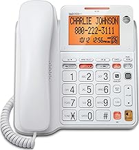 AT&T CL4940 Corded Phone with Digital Answering System, Caller ID, Large Tilt Display