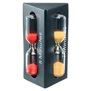 Sand Timer by Westmark – 7 Minuten, Plastic, Black/Transparent/Red/Yellow/Blue, Model 10822260