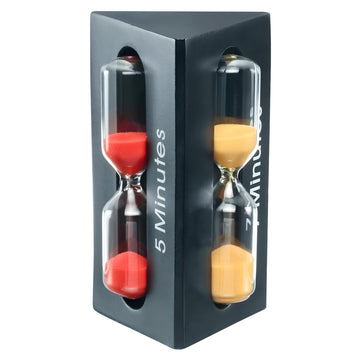 Sand Timer by Westmark – 7 Minuten, Plastic, Black/Transparent/Red/Yellow/Blue, Model 10822260
