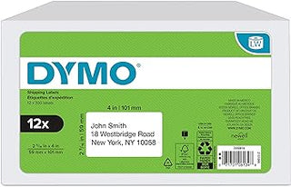 DYMO Authentic LabelWriter Standard Shipping Labels for LabelWriter Label Printers, White, 2-1/8'' x 4'' (30323), 6 Rolls of 220