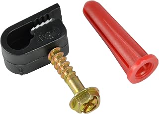 Gardner Bender PEC-31525WA Cable Clamp Coaxial Cable Clamp, Secures RG-59 & RG-6 Coaxial, 1/4"., Black