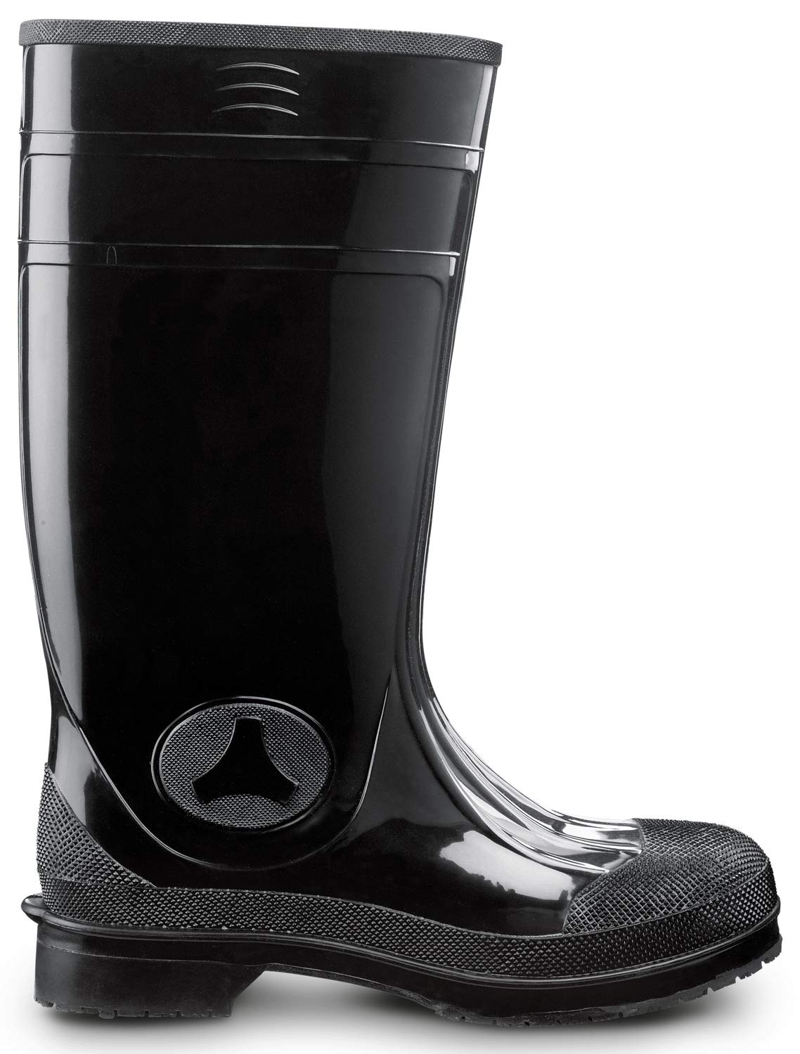 Unisex 16 Black Seward MaxTRAX Steel Toe WP SRO PVC Boot by SR Max – 11 Wide, Rubber, Black
