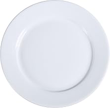 Yanco AC-20 ABCO Dinner Plate, 11.25" Diameter, Porcelain, Super White, Pack of 12
