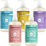 Mrs. MEYER'S Clean Day Liquid Hand Soap Variety Pack 12.5 Fl Oz Each, 1 CT (Rose + Lilac + Mint + Daisy + Dewdrop)