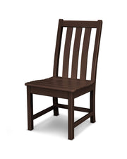 ® Vineyard Dining Side Chair (Mahogany) by Polywood – Plastic, Mahogany