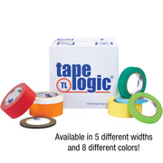 (36 Pack General Purpose Colored Masking Tape by Tape Logic – 1 Inch x 60 yds. (Pack of 36), Black, Model TLT935003B