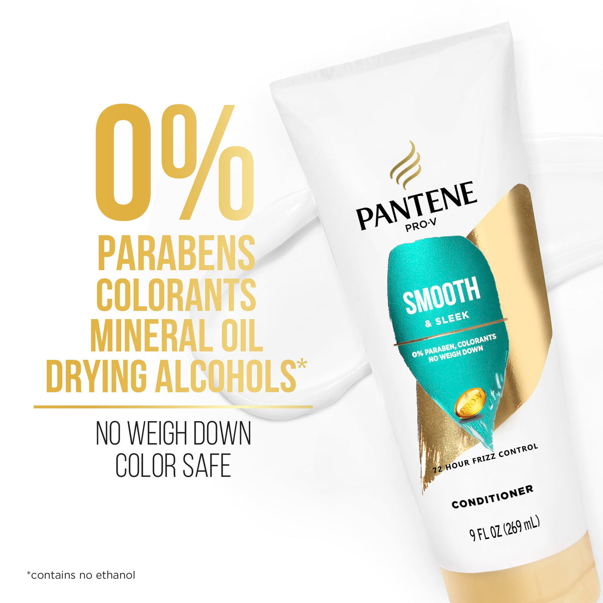 Pro-V Smooth & Sleek Duo Set Shampoo & Conditioner 12-12.6 Fl Oz by Pantene – 9.75 Fl Oz (Pack of 2), Pack of 2, Model 179795