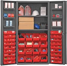 Durham DC36-642S6DS-1795 Bin Cabinet, 72" Overall Height, 36" Overall Width, Total Number of Bins 64