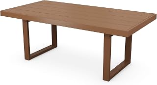 Polywood Edge Dining Table, Teak