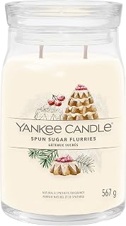 Yankee Candle Signature Scented Candle | Spun Sugar Flurries Large Jar Candle with Double Wicks | Soy Wax Blend Long Burning Candle