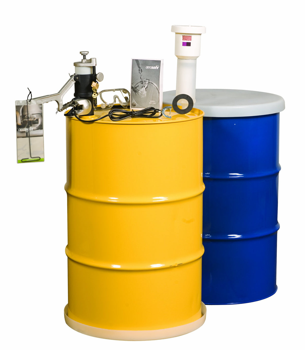 Aerosolv 7000XL Super Aerosol Can Recycling System by Justrite – Carbon, Yellow, Model 28231