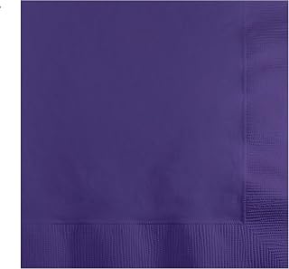 Creative Converting Touch of Color Beverage Napkin, 2-ply, Purple, 150 Napkins/Pack (DTC139371154BNP)