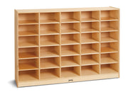 30 Mobile Storage with Colored Tubs by Jonti-Craft – Wood, White, Model 4031JC