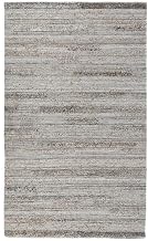 Kosas Home Fallon 96 x 120 Striped Polyester Fabric Area Rug in Gray