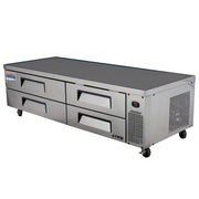 82" Refrigerated Chef Base by Turbo Air – 18.9 cubic_feet, Model TCBE-82SDR