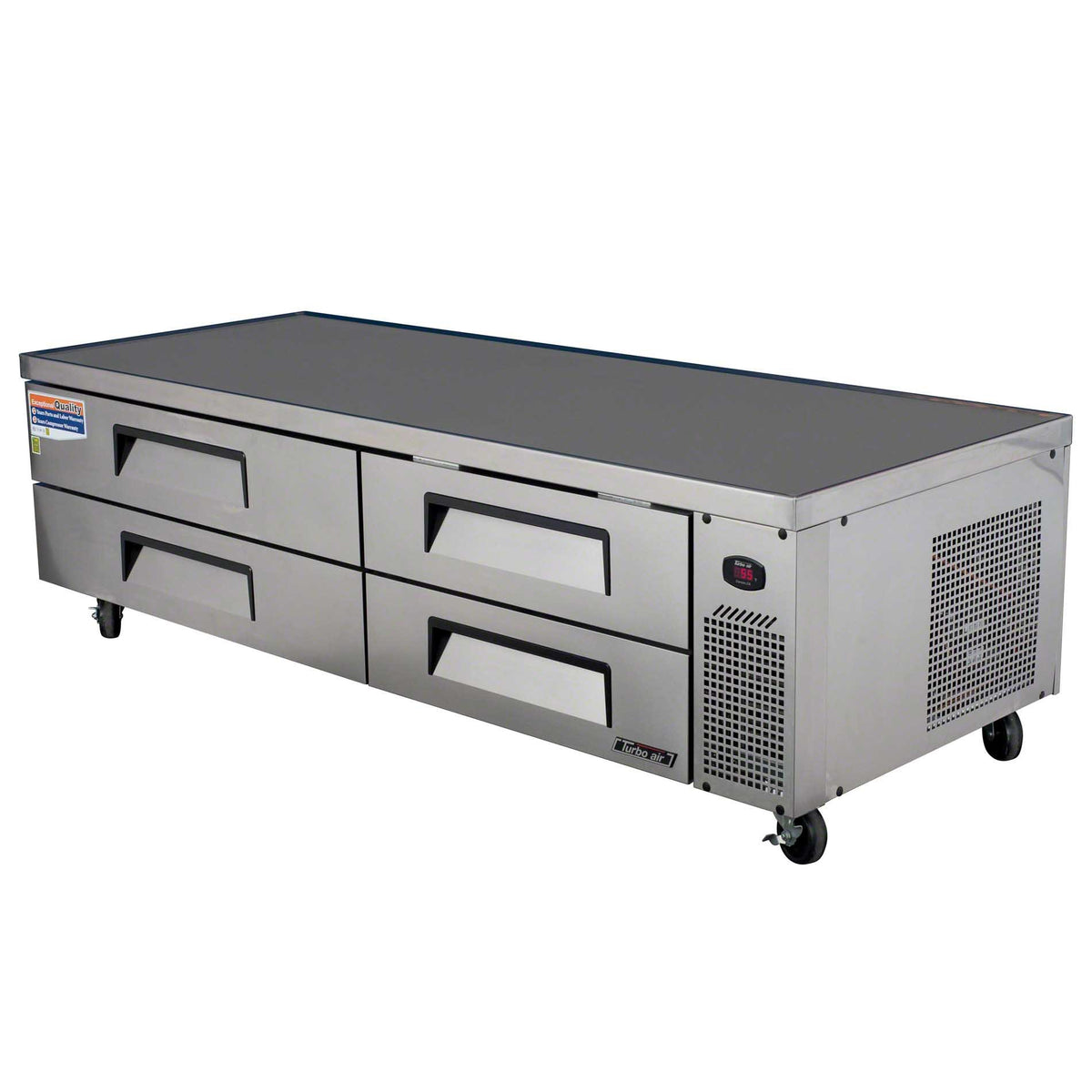 82" Refrigerated Chef Base by Turbo Air – 18.9 cubic_feet, Model TCBE-82SDR