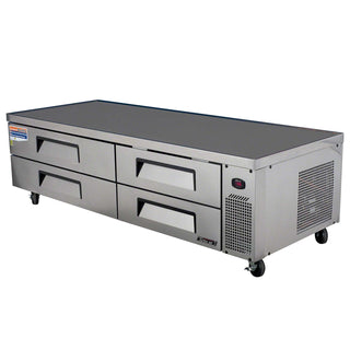 82" Refrigerated Chef Base by Turbo Air – 18.9 cubic_feet, Model TCBE-82SDR
