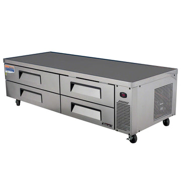 82" Refrigerated Chef Base by Turbo Air – 18.9 cubic_feet, Model TCBE-82SDR