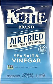 Kettle Brand Air Fried Sea Salt & Vinegar Potato Chips, 6.5 Oz