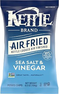 Kettle Brand Air Fried Sea Salt & Vinegar Potato Chips, 6.5 Oz