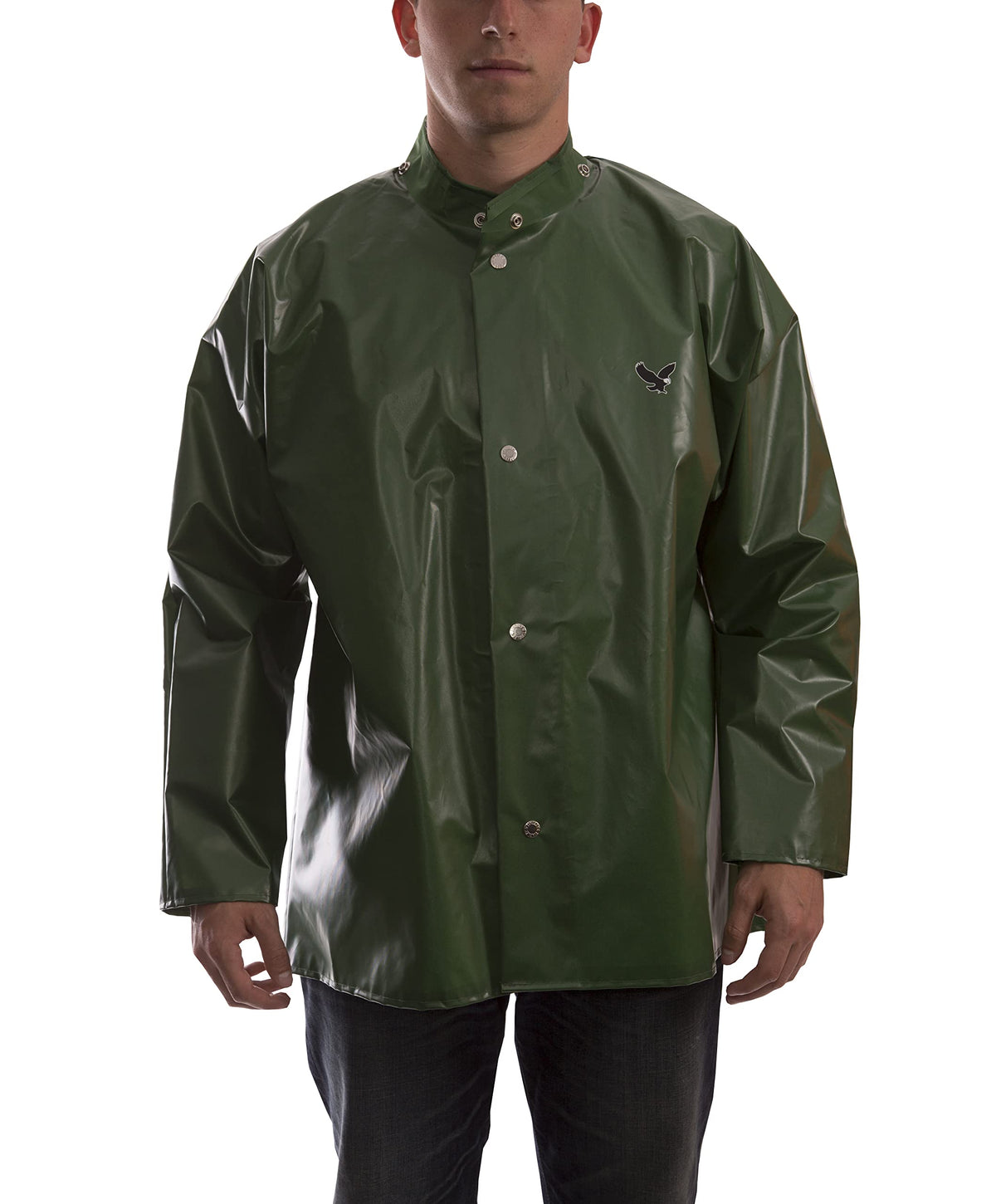 Iron Eagle Waterproof Jacket by TINGLEY – X-Small, Polyurethane on Nylon, Green, Model J22208