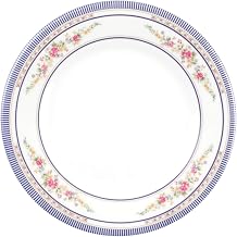 Thunder Group Rose melamine dinnerware collection 14 1/8" plate, comes in dozen