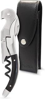 Pulltex Pulltaps Cordoba Horn Handle Hand Made Corkscrew with Leather Case Set
