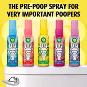 V.I.P. Pre-Poop Toilet Spray | Rosy Starlet Scent | Contains Essential Oils | Travel Size Air Freshener | Up to 100 uses - 1.85 Ounce (Pack of 4) by Air Wick – 1.85 Fl Oz (Pack of