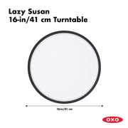 Good Grips Lazy Susan Turntable by OXO – 16-Inch, Plastic, White, Model 1071353