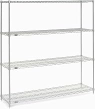 Nexel 21607C Chrome Wire Shelving, 60" W x 21" D x 74" H