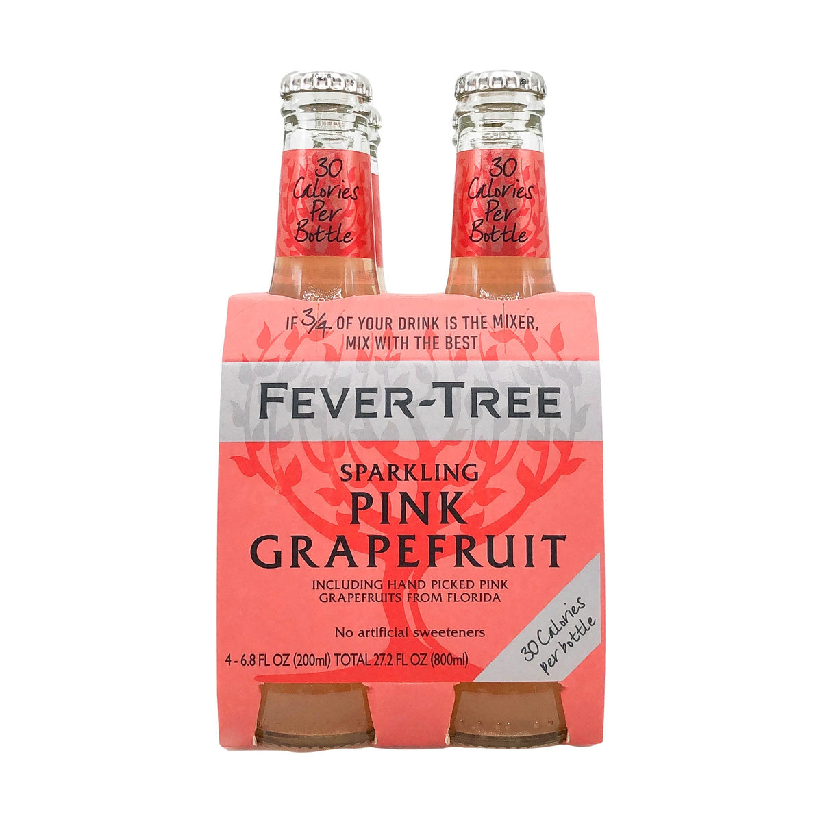 Sparkling Pink Grapefruit Mixer by Fever-Tree – 6.8 Fl Oz (Pack of 4), Pack of 6, Model 0812136030277