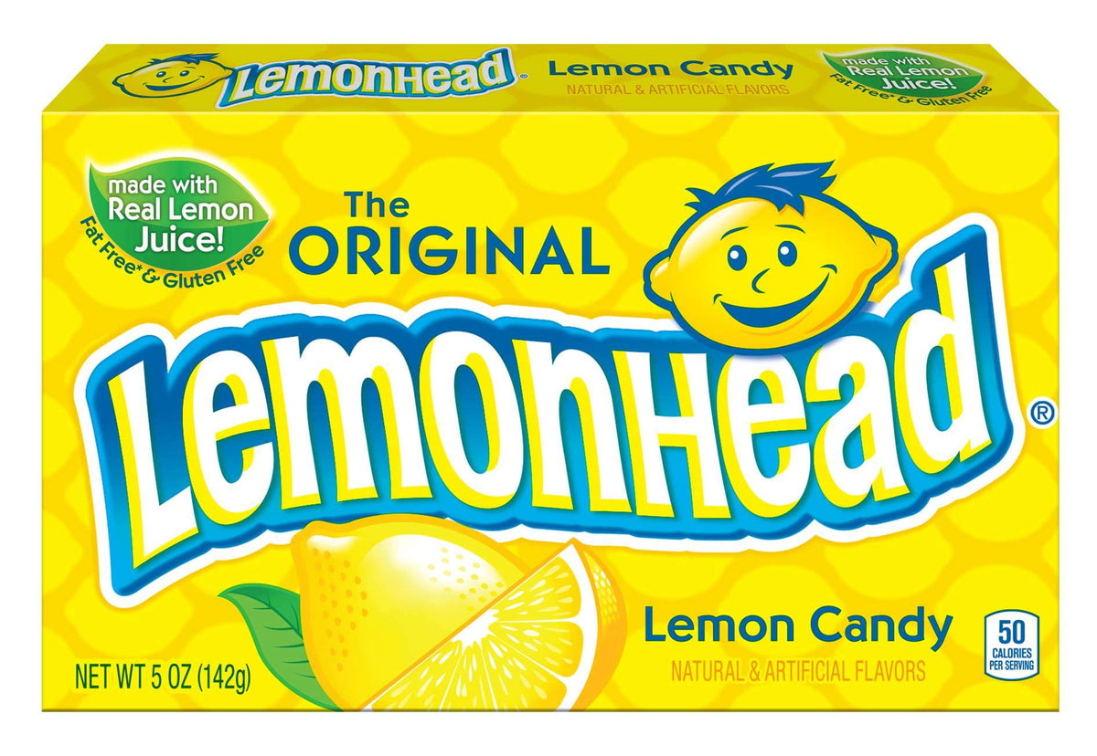Wholesale LEMONHEAD 5 OZ by Ferrara – 5 Ounces, Yellow, Pack of 12, Model 301489