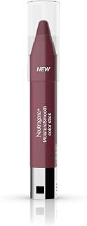 Neutrogena MoistureSmooth Color Stick for Lips, Moisturizing and Conditioning Lipstick with a Balm-Like Formula, Nourishing Shea Butter and Fruit Extracts, 80 Rich Raisin,.011 oz